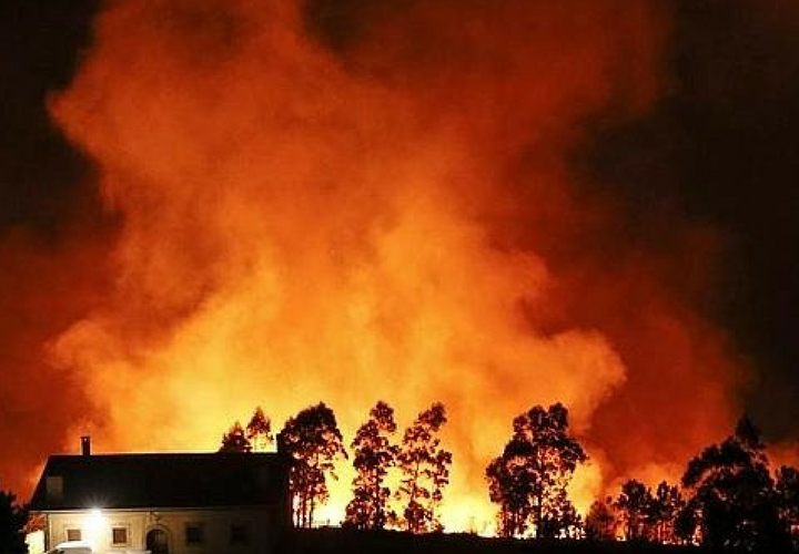 Incendio en Asturias. Twitter.