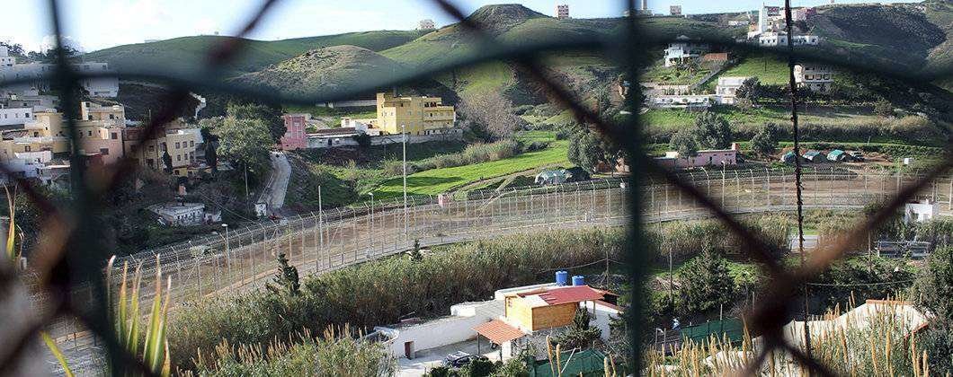 Tramo de la valla fronteriza de Ceuta (C.A.)