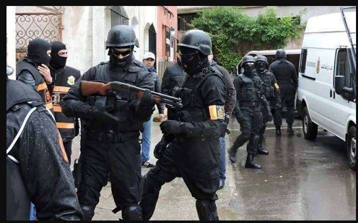 Miembros de la unidad antiterrorista marroquí BCIJ