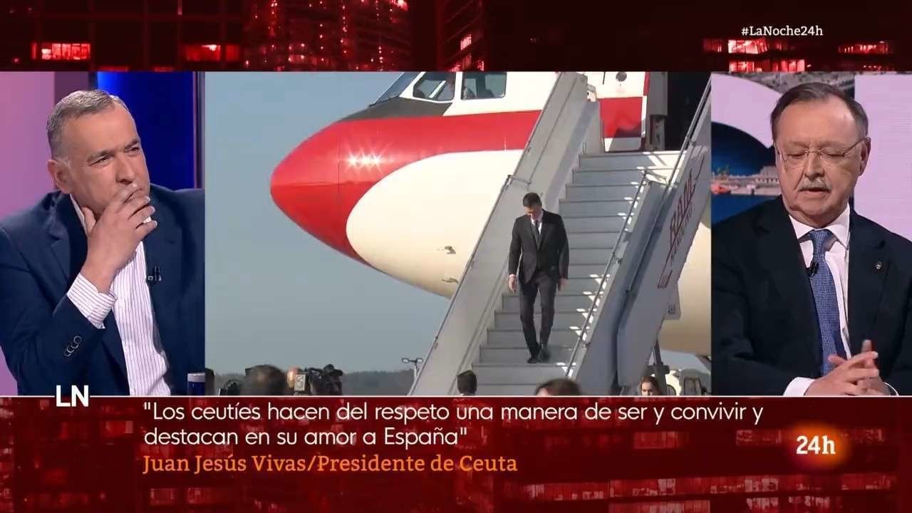 El presidente de Ceuta, Juan Vivas, en La Noche en 24 horas