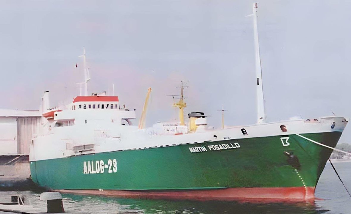 Martín Posadillo, cuando fue buque dependiente de la  AALOG-23