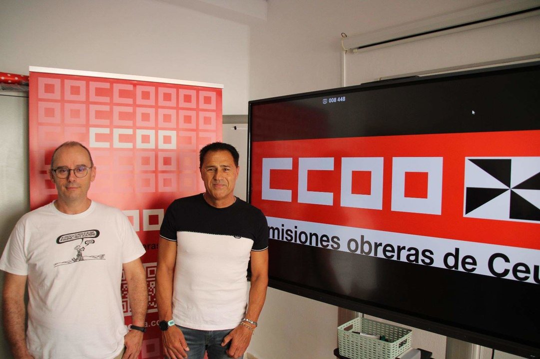 Juan José Regatos y José Antonio López CCOO