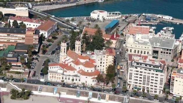 Vistas aéreas y panorámicas de Ceuta