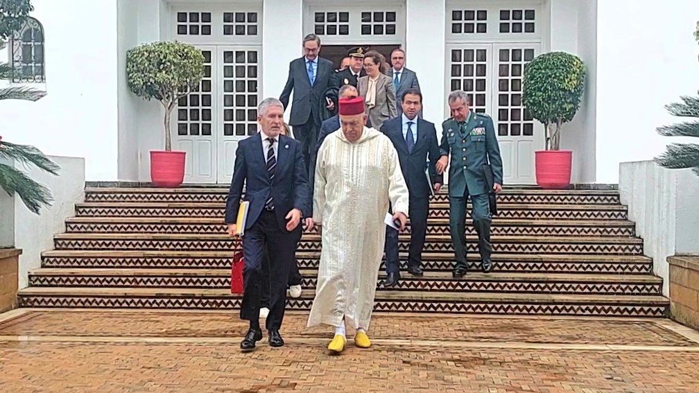 Grande-Marlaska se reúne en Rabat con el ministro del Interior de Marruecos, Abdelouafi Laftit, en su primer viaje al exterior en esta legislatura 1