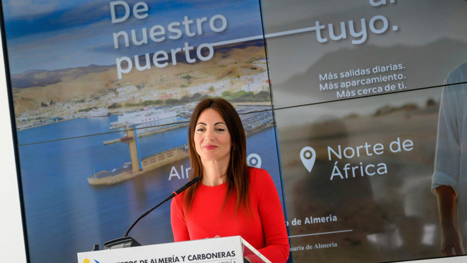 La presidenta de la Autoridad Portuaria de Almería, Rosario Soto (APA)