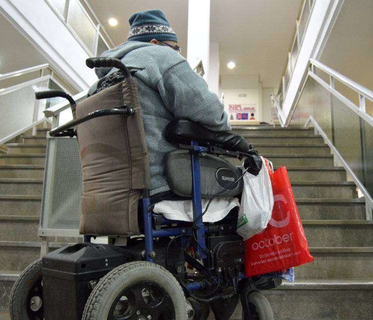 discapacidad
barreras arquitectónicas silla de ruedas