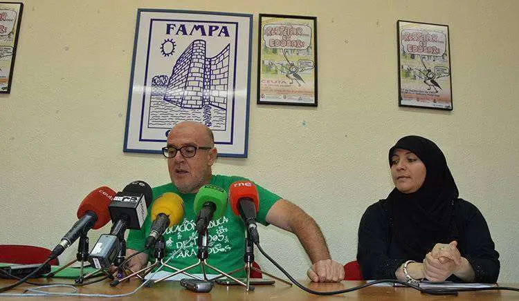 Mustafa Mohamed, presidente de FAMPA, durante una rueda de prensa (C.A./ARCHIVO)