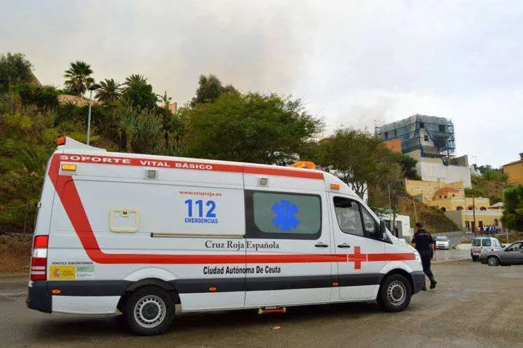 El humo se divisaba desde la Playa Benitez