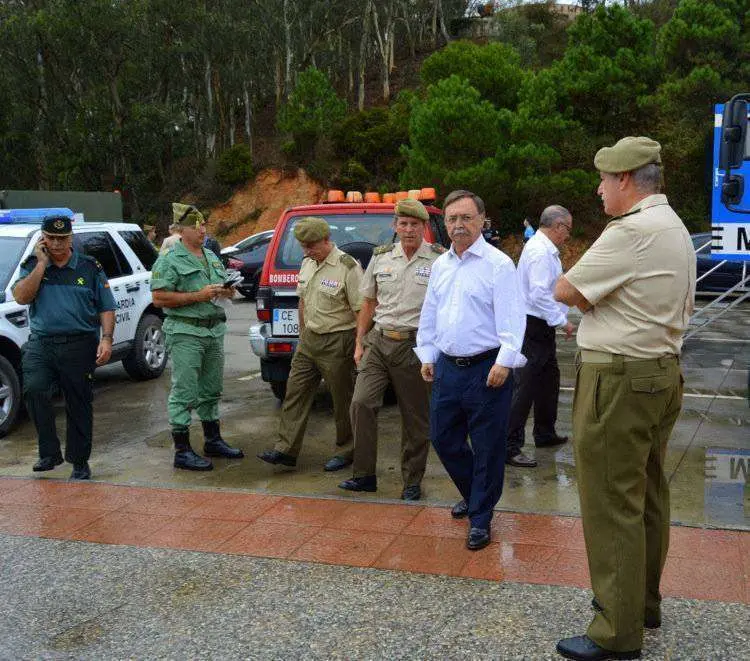 Presidente y Comandante General en la zona de mando