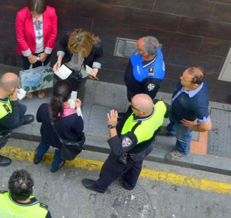 Una inspectora de trabajo accidente