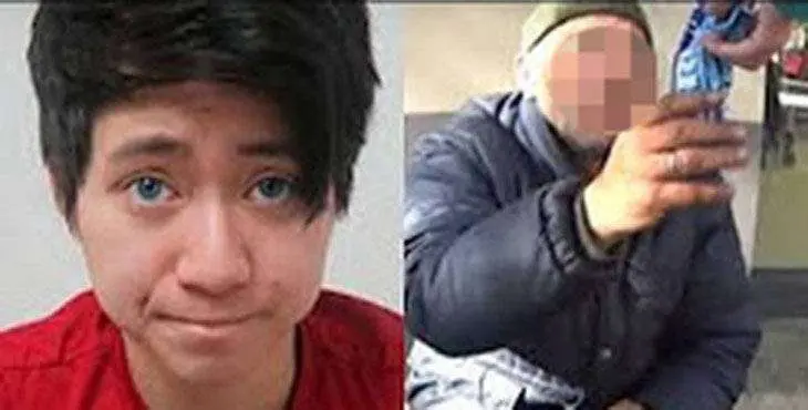 El 'youtuber', autor del canal ReSet, junto a un fotograma del v&iacute;deo que difundi&oacute; por la red social.