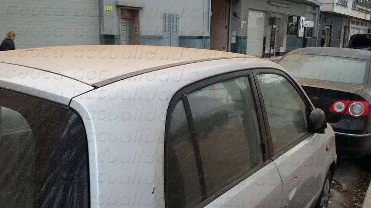 LLUVIA DE BARRO COCHE