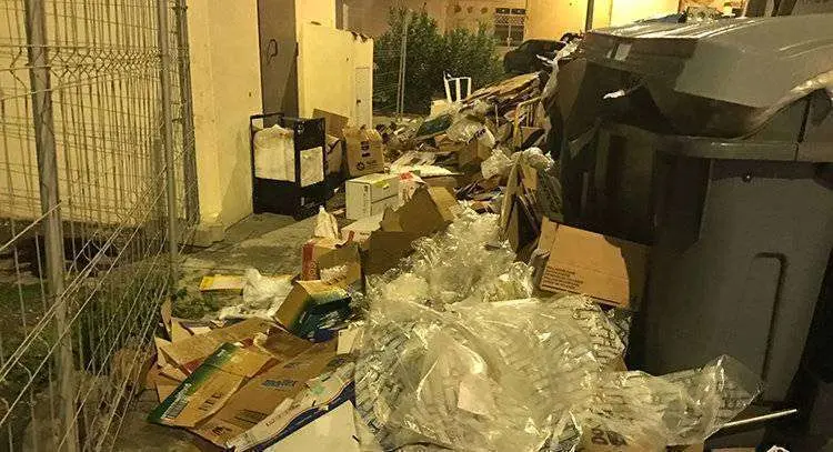 basura contenedor