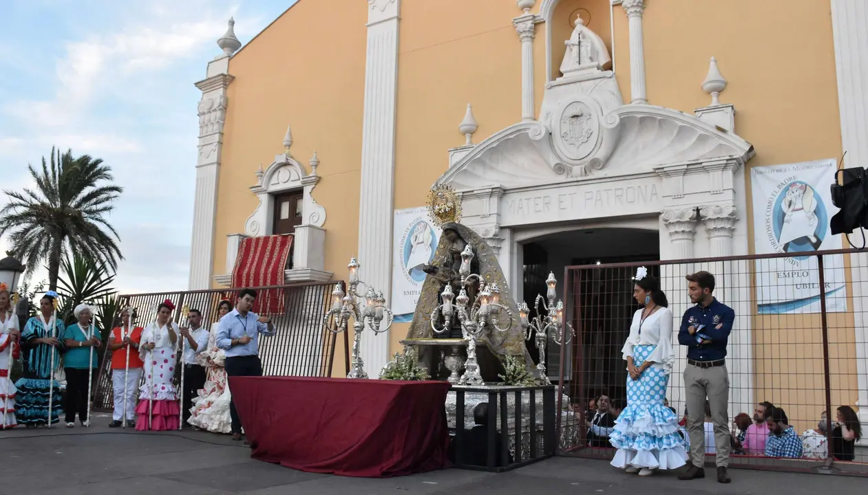 ofrenda flores patrona africa
