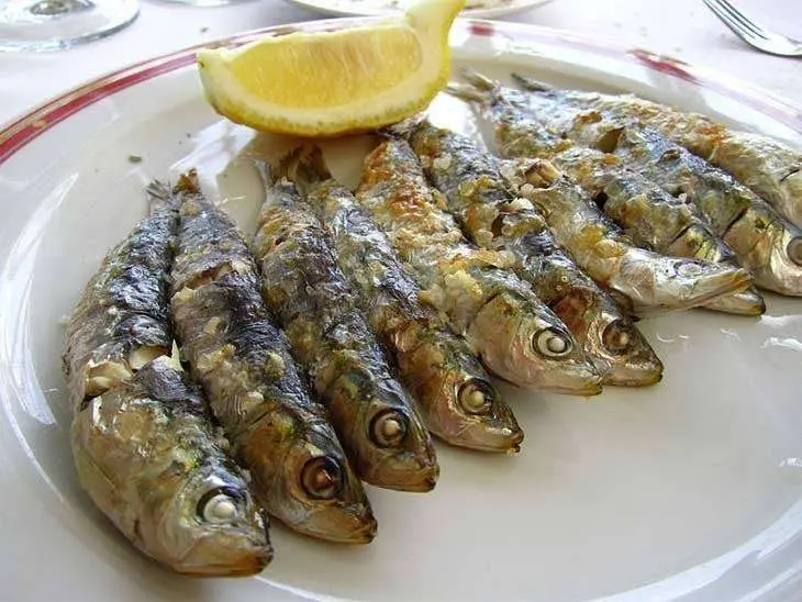 Sardinas en un plato. / Leon Brocard