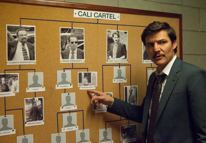 Escena de Narcos, tercera temporada. Netflix.