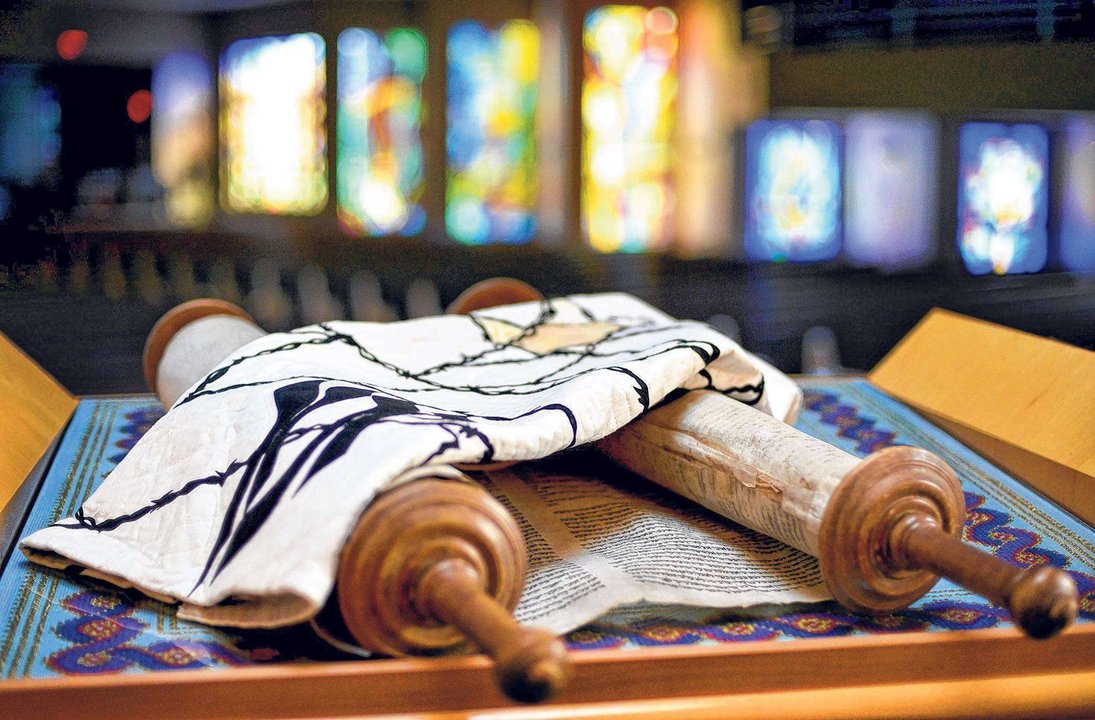 092012 PBDN Jeffrey Langlois
1 of 1
Judaic artist Jeanette Kuvin Oren designed the cover that will be used on Temple Emanu-El's Torah that was rescued from Germany during WWII. The cover has the Hebrew word "Yizkor" sewn on it, which means "we will remember."