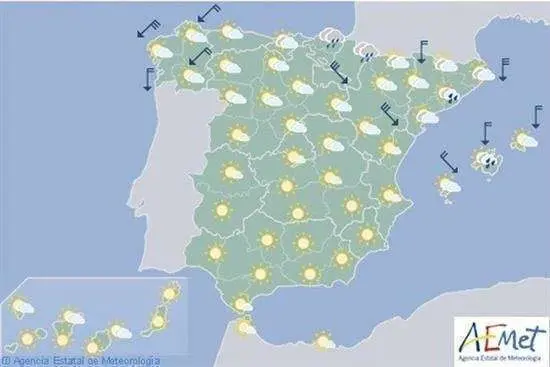 Las temperaturas siguen hoy por encima de lo normal