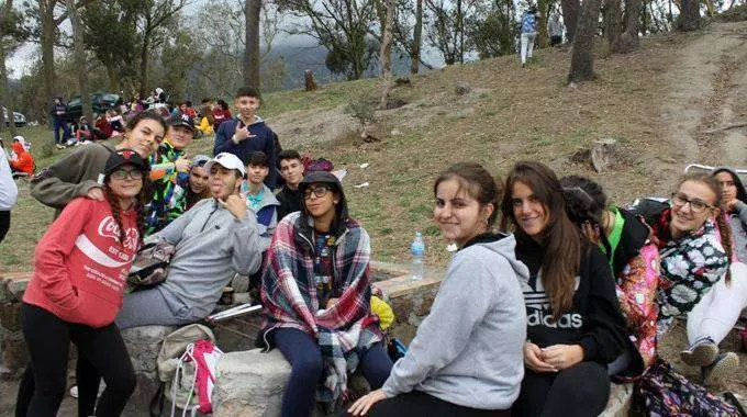En pleno campo