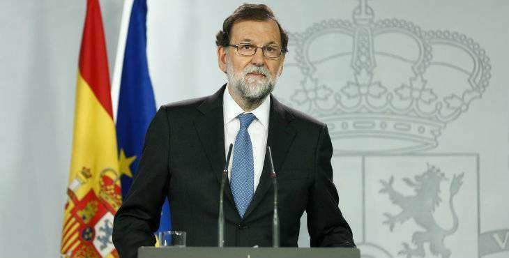 Mariano Rajoy en la comparecencia en La Moncloa tras el Consejo de Ministros. | Twitter Mariano Rajoy