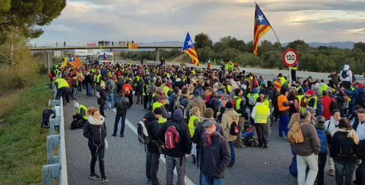 manifestaciones en catalu&ntilde;a