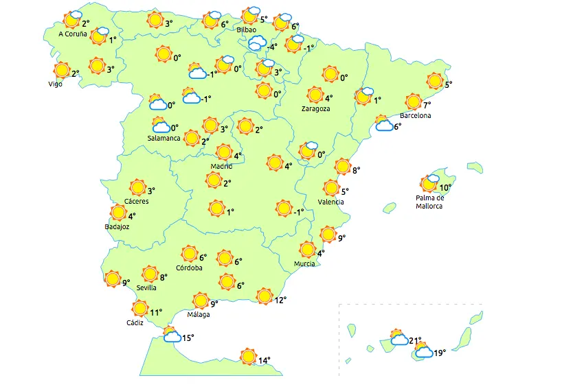 mapa tiempo