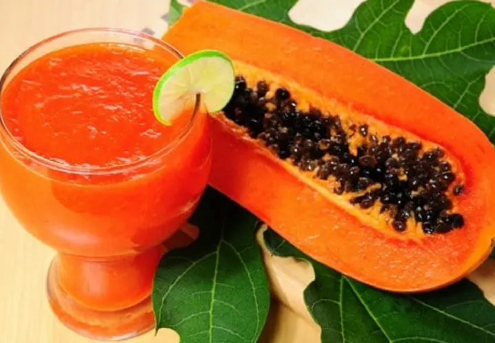 Jugo de papaya. RR SS.