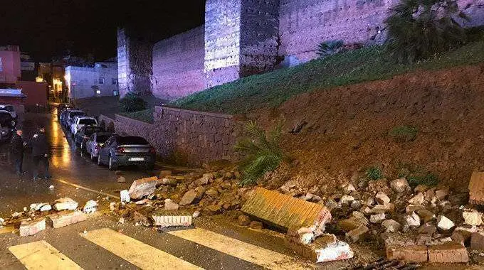 murallas merin&iacute;es desprendimientos