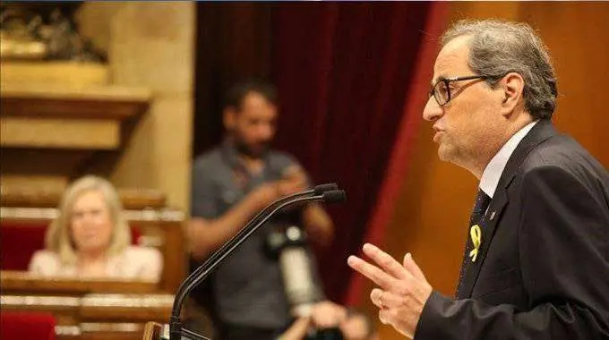 Torra interviene ante el Parlament (E.D.)
