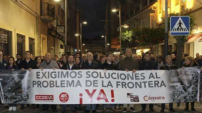 manifestaci&oacute;n 15-Marzo frontera