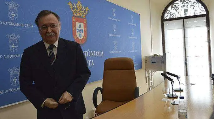Juan Vivas, al t&eacute;rmino de una rueda de prensa (C.A./ARCHIVO)