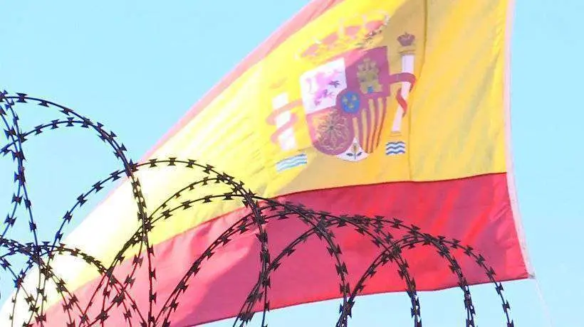 Concertinas en la frontera de Ceuta (C.A.)