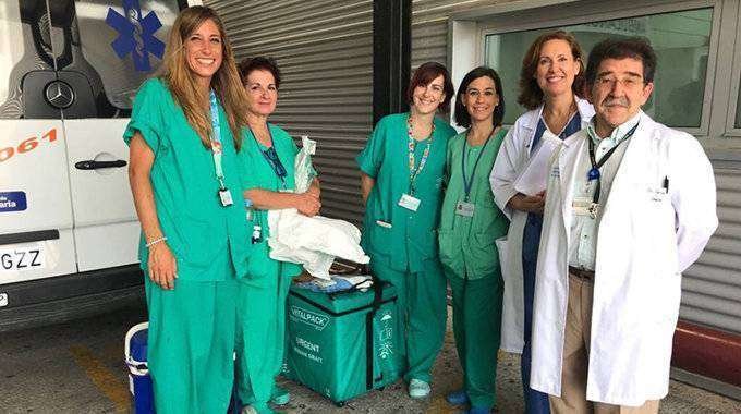 Equipo médico que ha participado en la coordinación de la donación y la extracción de los órganos (CEDIDA)