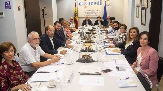 Reunión del jurado, celebrada ayer lunes en Madrid (CERMI)