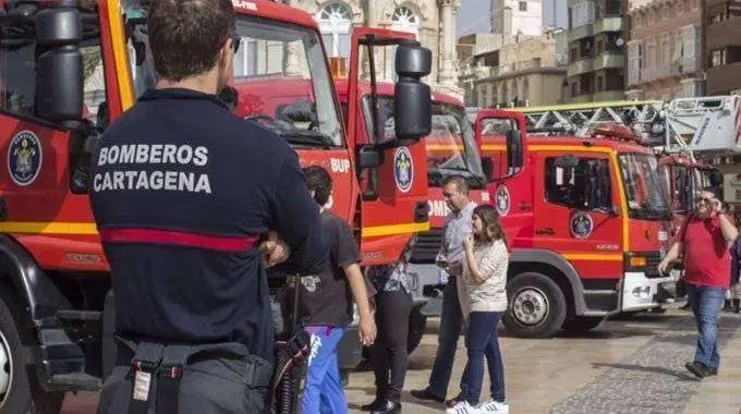 Imagen de archivo de bomberos de Cartagena (YOUTUBE)