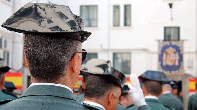 Agentes de la Guardia Civil durante las celebraciones del Día del Pilar (C.A./ARCHIVO)