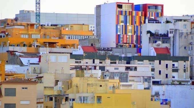 Vista de inmuebles en Ceuta