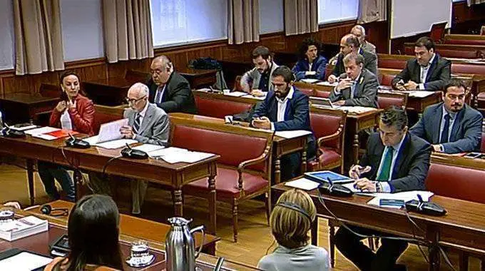 Miembros de la Comisi&oacute;n de Interior del Senado durante la sesi&oacute;n celebrada hoy (SENADO)