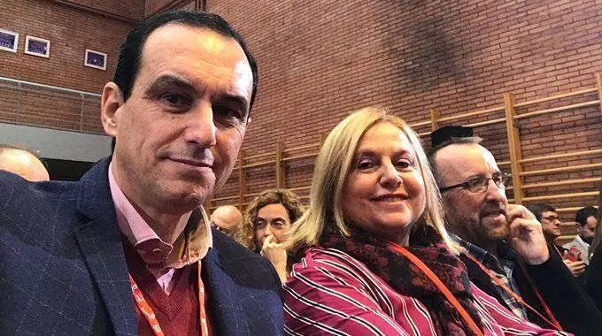 Los socialistas ceut&iacute;es Hern&aacute;ndez, Mendoza y Leal, hoy en Fuenlabrada (CEDIDA)