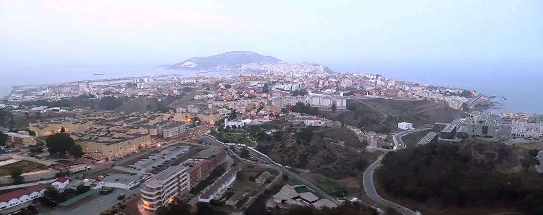 Vista aérea de Ceuta (C.A.)