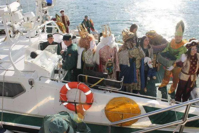 Llegada de los Reyes Magos al Muelle de Espa&ntilde;a
