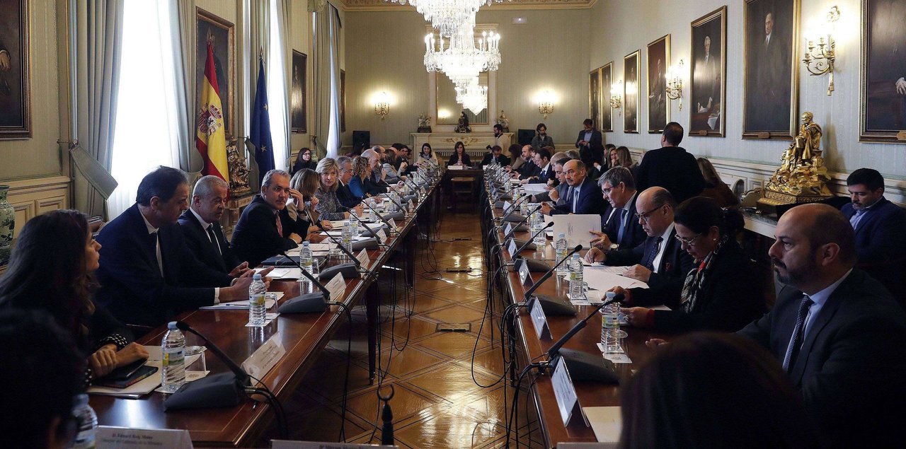 GRAF7949. MADRID, 30/01/2019.- La ministra de Política Territorial y Función Pública, Meritxell Batet, ha presidido este miércoles la reunión del comité preparatorio de impulso y seguimiento de la Conferencia de Presidentes. EFE/Javier Lizón.