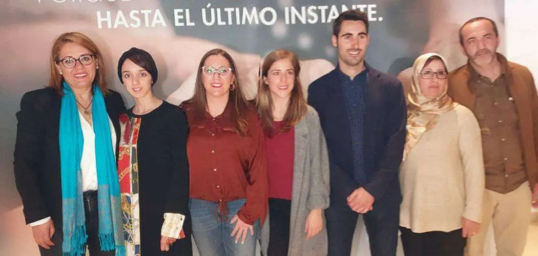 Los miembros de la delegaci&oacute;n de AECC desplazada a M&aacute;laga (CEDIDA)