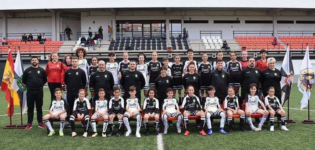 Las selecciones de fútbol 8 que representarán a Ceuta en el Campeonato de España sub-12 (FFCE)