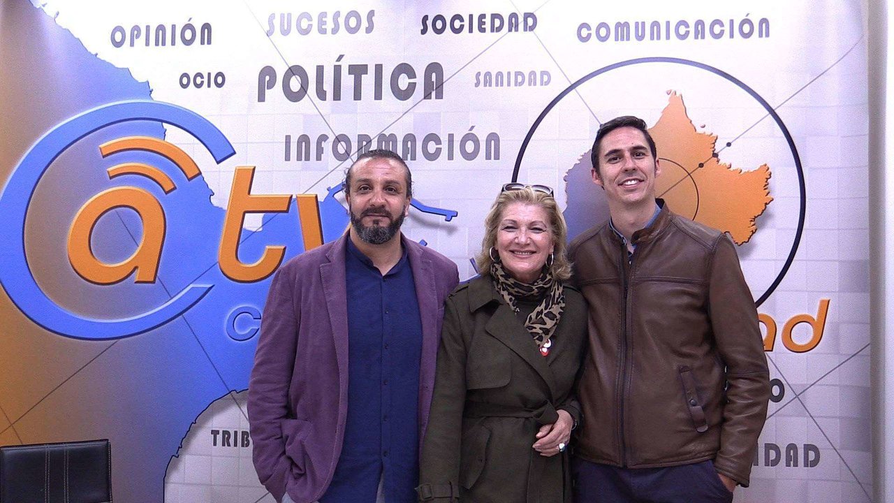 El diputado José Simón(dcha.) junto a los senadores Hamed Mohamed y Blanca Gómez (C.A.)