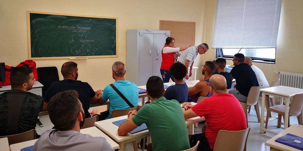 Una de las clases del curso de formación impartido en el centro penitenciario (CEDIDA)