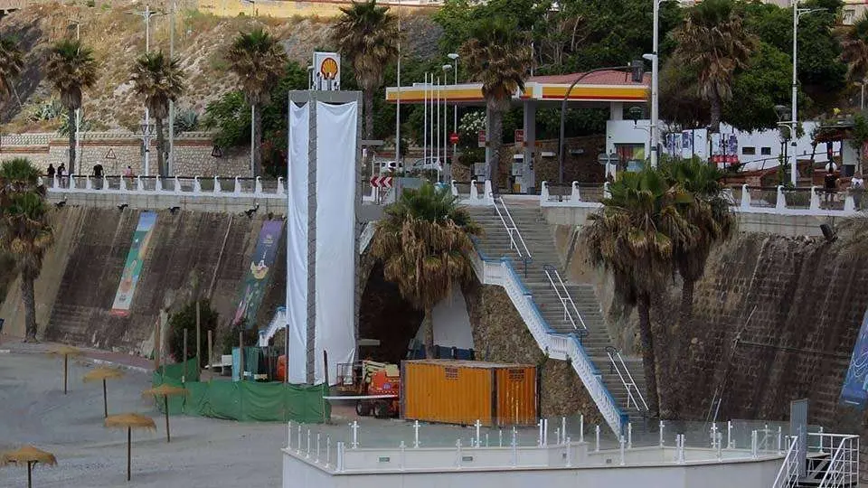 El ascensor de El Chorrillo, en obras (C.A./ARCHIVO)