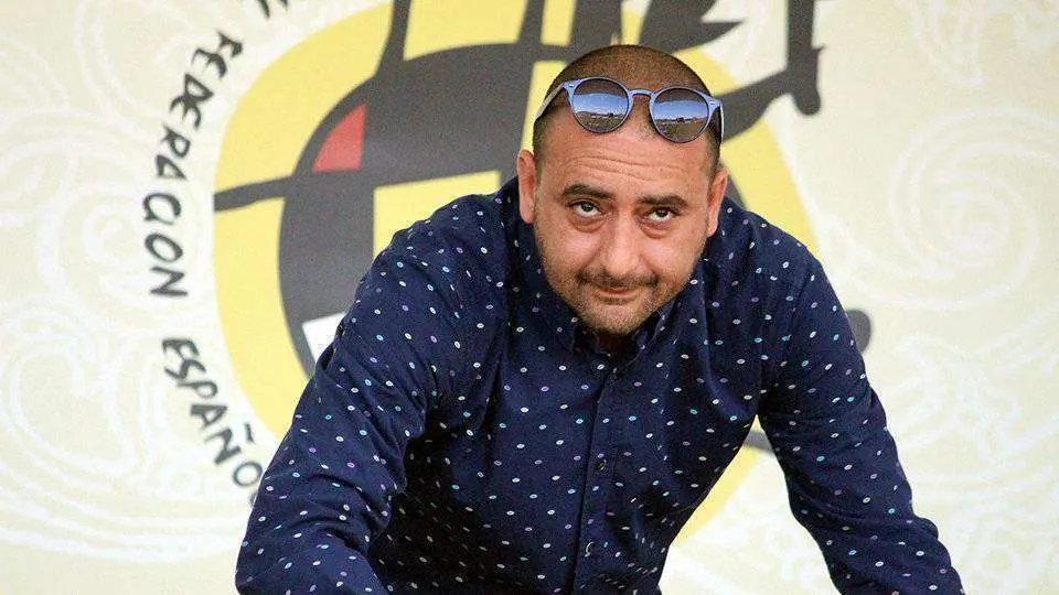 El presidente de la A.D. Ceuta, Luhay Hamido (PEPE SEGURA)