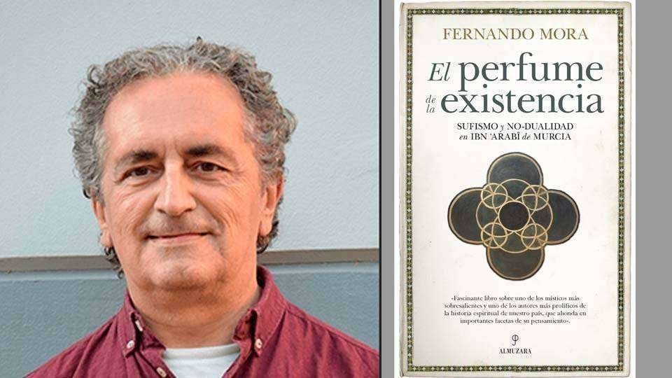Fernando Mora. A la derecha, la portada de su nuevo libro