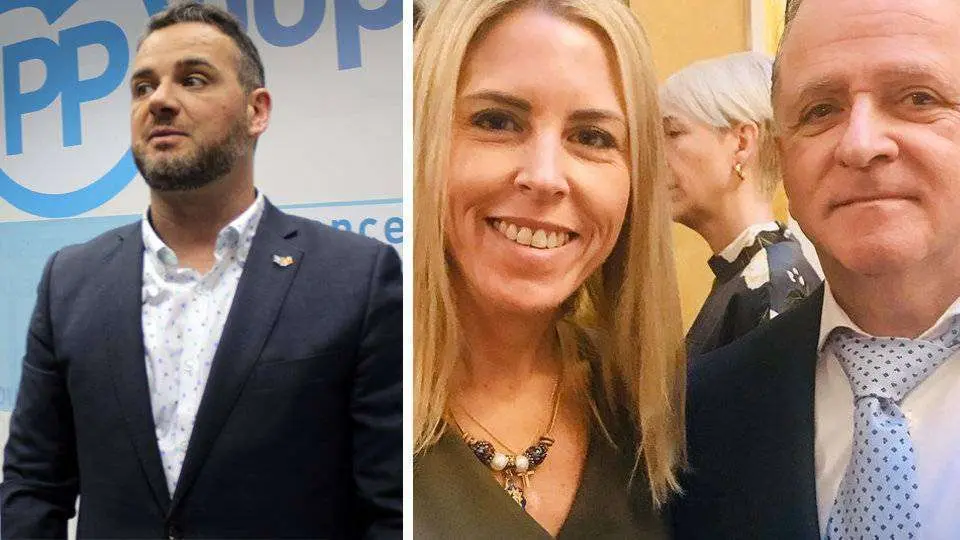 De izquierda a derecha, David Mu&ntilde;oz, Teresa L&oacute;pez y Juan Ros (C.A.)